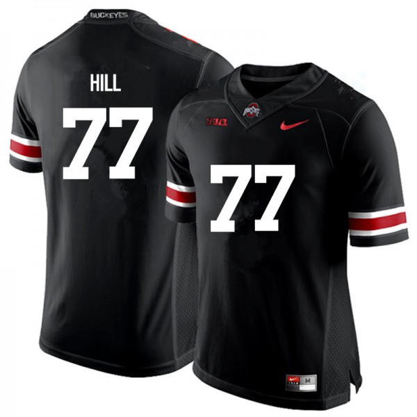 Ohio State Buckeyes #77 Michael Hill Men Stitched Jersey Black OSU96513